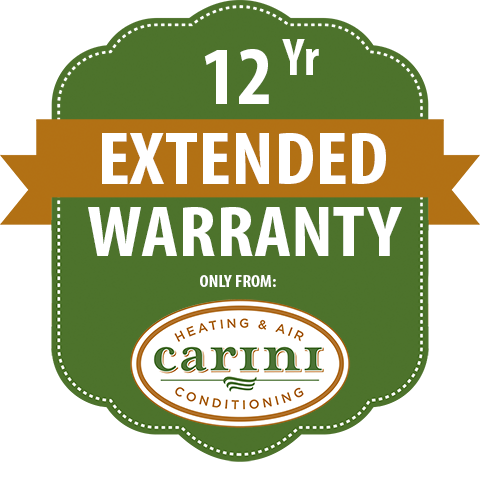 Carini 12 Yr Warranty Badge