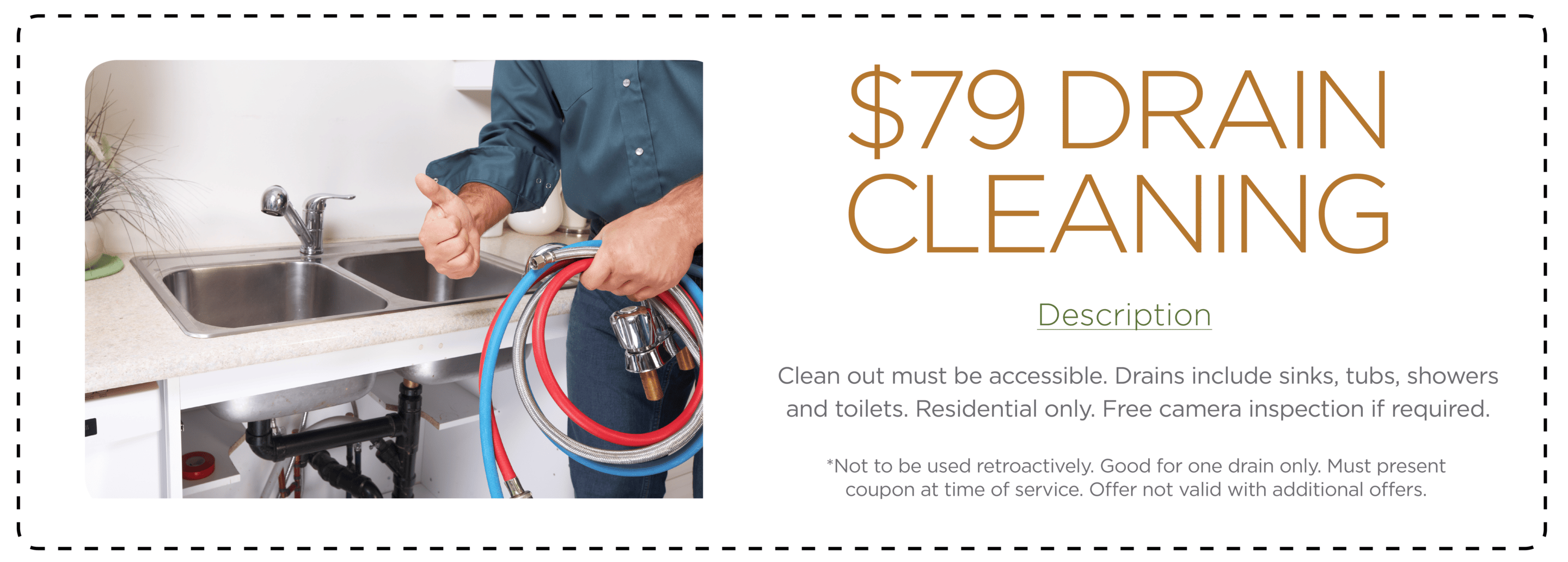 $79 San Diego Eco-Friendly Drain Cleaning