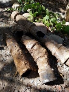 Removed galvanized pipe from Mission Hills sewer
