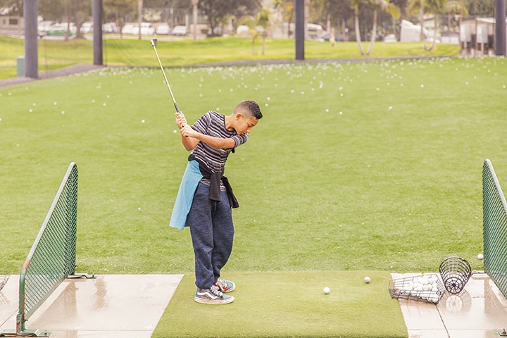 Kid Golfing at Pro Kids and The First Tee San Diego