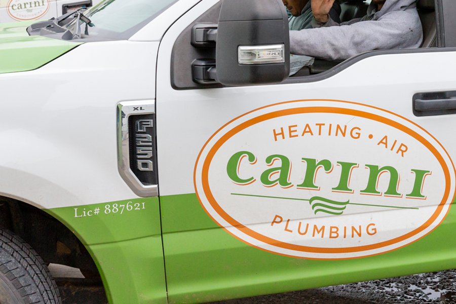 Carini Heating, Air and Plumbing Van Installers Mitsubishi