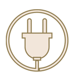electrical cord icon