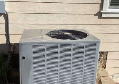 ac condenser on side of home