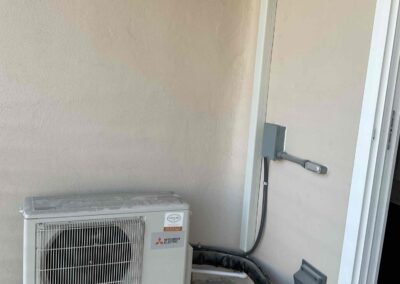 condenser on side of house